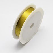 Round Iron Wire, Gold, 28 Gauge, 0.3mm, about 65.61 Feet(20m)/roll, 10 rolls/set(MW-R001-0.3mm-02)