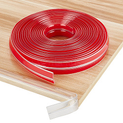 PVC Corner Protector Cnticollision, Baby Table Corner Guards, for Furniture Against Sharp Corners, Red, 30mm, about 8m/roll(AJEW-WH0541-18B)