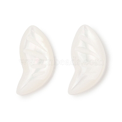 Opaque Resin Decoden Cabochons, Butterfly Wing, White, 16.5x8x3mm(CRES-I036-02)