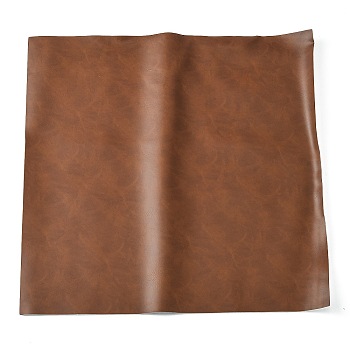 PVC Leather Fabric, Leather Repair Patch, for Sofas, Couch, Furniture, Drivers Seat, Rectangle, Saddle Brown, 30x30cm