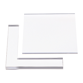 Acrylic Transparent Pressure Plate, Clear, 10.1x10.1x0.9cm, 10x10x0.4cm