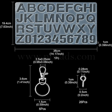 DIY Schlüsselbund machen Kits(DIY-YW0006-60)-4