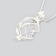 925 Sterling Silver Cage Pendant Necklaces(NJEW-S415-13)-2