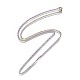 Vacuum Plating 304 Stainless Steel Curb Chain Necklaces(NJEW-L162-01A-M)-2