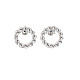 Boucles d'oreilles à tige torsadées en acier inoxydable anti-ternissement 304 pour femme(X-EJEW-N097-006P)-1