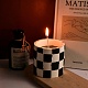 Chessboard Pattern Column Candle Jar Molds(DIY-G098-04)-7
