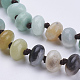 Colliers de multi-usage perlés amazonite / bracelets enveloppants naturels(NJEW-K095-A09)-3