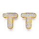 Brass Micro Pave Cubic Zirconia Pendants(KK-N254-06G-T)-1