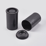 Plastic Bead Containers, Column, Black, 3.35x5.4cm, Capacity: 45ml(1.52 fl. oz)(CON-WH0024-02A)