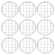 24Pcs 304 Stainless Steel Mesh Lids for Water Planting Glass Vase, Flower Frog Lids, Mason Jar Lid, Hollow-out, Stainless Steel Color, 68x1.5mm(AJEW-BC0002-18)