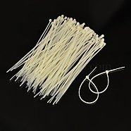 Nylon Cable Ties, Tie Wraps, Zip Ties, White, about 150mm long, 3mm thick, 1000Strands/Bag(TOOL-D013-2)