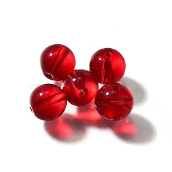 K9 Glass, Imitation Austrian Crystal Beads, Round, FireBrick, 7.5x8mm, Hole: 1.4mm(GLAA-R004-02L)