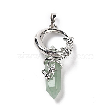 aventurine verte naturelle a pendentifs(G-I0322-03P-07)-2