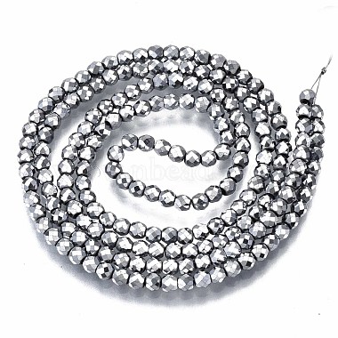 Electroplate Non-magnetic Synthetic Hematite Beads Strands(G-T114-59-P)-2