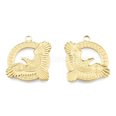 Real 18K Gold Plated Other Animal 304 Stainless Steel Pendants