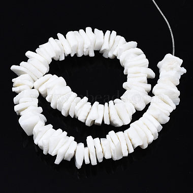 Shell normal de perles blanches de brins(X-SSHEL-S266-029)-2