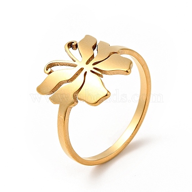 Ion Plating(IP) 201 Stainless Steel Butterfly Thick Finger Ring for Women(RJEW-G266-15G)-3