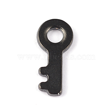 Electrophoresis Black Key 304 Stainless Steel Charms