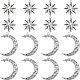 60Pcs 2 Style Tibetan Style Alloy Pendants(TIBEP-SC0002-75)-1