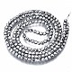 Electroplate Non-magnetic Synthetic Hematite Beads Strands(G-T114-59-P)-2