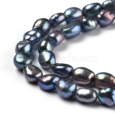 Natural Cultured Freshwater Pearl Beads Strands(PEAR-L033-31F)-2