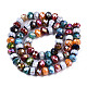 Faceted Handmade Millefiori Glass Beads Strands(LK-T001-09)-2