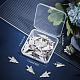 50Pcs 201 Stainless Steel Pointed Pendants(STAS-SC0004-66)-6