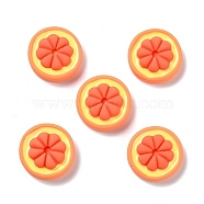 Opaque Resin Cabochons, DIY Accessories, Phone Case Decoration, Garcinia Mangostana, Coral, 22~22.5x8mm(CRES-M010-07)