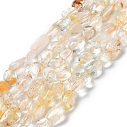 Natural Topaz Beads Strands, Nuggets, 7~14x4~9x4~7mm, Hole: 1mm, about 40~50pcs/strand, 15.16~15.55 inch(38.5~39.5cm)(G-I351-A10)