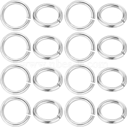 50Pcs 925 Sterling Silver Open Jump Rings, Round Rings, Silver, 21 Gauge, 5x0.7mm, Inner Diameter: 3.5mm(STER-BBC0006-18B)