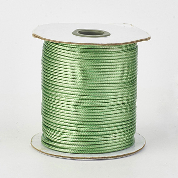 Eco-Friendly Korean Waxed Polyester Cord, Dark Sea Green, 1.5mm, about 169.51~174.98 Yards(155~160m)/Roll