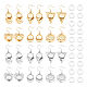 12 Pairs 12 Style Glass Blank Dome Dangle Earrings(EJEW-AB00025)-1
