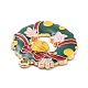 Christmas Theme Alloy Enamel Pendants(ENAM-D060-04G)-2