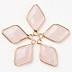 Natural Rose Quartz Pendants(G-R464-005B)-1