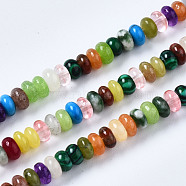Natural & Synthetic Mixed Stone Beads Strands, Rondelle, 4~5x2mm, Hole: 0.8mm, about 150pcs/strand, 14.96''(38cm)(G-S366-124)