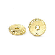 Rack Plating Alloy Spacer Beads, Disc, Light Gold, 6x1.5mm, Hole: 1mm(PALLOY-I216-54LG)