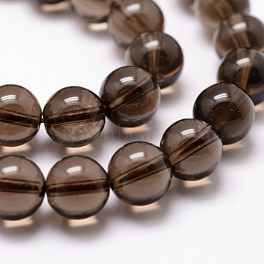 Chapelets de perle en quartz fumé naturel(X-G-D840-62-6mm)-5