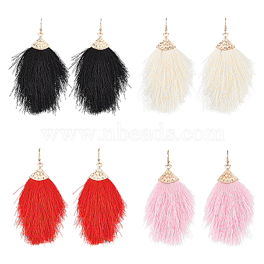 Mixed Color Polyester Earrings