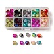 100Pcs 10 Colors Spray Painted Transparent Crackle Glass Beads(CCG-XCP0001-05)-1