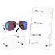 nbeads 2 juegos 2 estilos soportes de exhibición de gafas de sol de acrílico transparente(ODIS-NB0001-29)-1