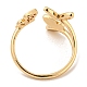 Brass with Cubic Zirconia Open Cuff Rings(RJEW-B052-06G-02)-3