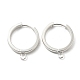 201 conclusions de boucles d'oreilles huggie en acier inoxydable(STAS-A167-01P-S)-1