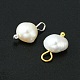 12pcs 2 styles de breloques ovales en perles de culture d'eau douce naturelles(FIND-YW0003-57)-2