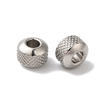 Non-Tarnish 201 Stainless Steel Beads, Rondelle, Stainless Steel Color, 8x6mm, Hole: 3.4mm(STAS-A098-07P)