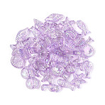 Ocean Theme Transparent Acrylic Beads, Mixed Shapes, Medium Orchid, 10~15x5.5~12x4mm, Hole: 1.5mm, about 2083pcs/500g(TACR-T028-69B)