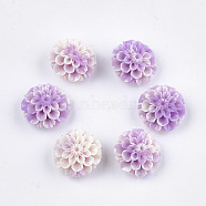 Synthetic Coral Beads, Dyed, Lotus Flower, Medium Purple, 15x16x9.5mm, Hole: 1.4mm(X-CORA-S027-37C-08)