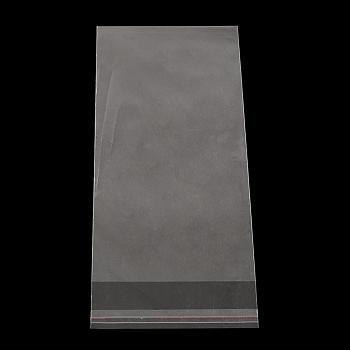Rectangle OPP Cellophane Bags, Clear, 24x11cm, Unilateral Thickness: 0.035mm, Inner Measure: 20.5x11cm