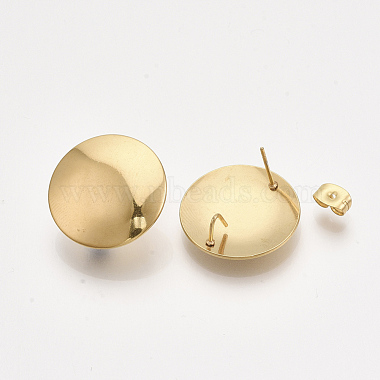 Golden Stainless Steel Stud Earrings