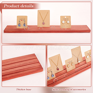 3-Slot Rectangle Wood Earring Display Card Stands(EDIS-WH0012-45A)-4
