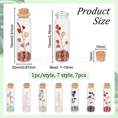 Bonsái en botellas de vidrio con forma de columna de Olycraft(AJEW-OC0004-43)-2